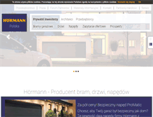 Tablet Screenshot of hormann.pl
