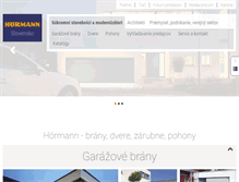 Tablet Screenshot of hormann.sk